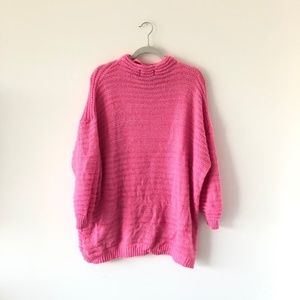 Mad but Magic Hot Pink Sweater Dress